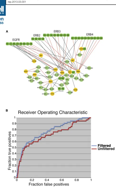 Figure 5. Comparison between Experimen- Experimen-tally Verified and Predicted Interactions (A) The graph represents all of the interactions detected by pull-down experiments