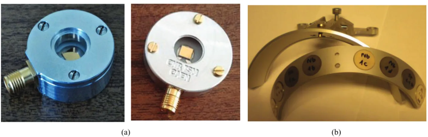 Figure 5.  (a) The two  ‘monitoring’ diamond detector: Dia#0 (left) and Dia#1 (right)