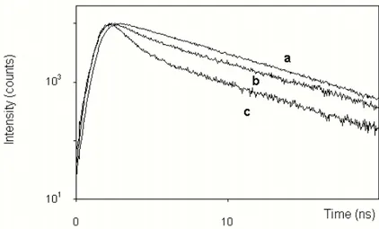 Figure 3.11 shows the time decay of F10 in buffer at different concentrations. 