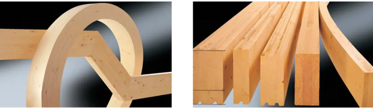 Figura 3-14: caratteristiche del legno lamellare