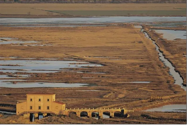 Figura 1. 5: la “Casa Rossa”, ideata da Leonardo Ximenes, in località Diaccia Botrona, Castiglion della Pescaia.