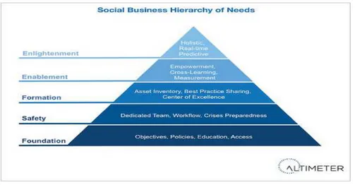 Figura 2 Scala gerarchica dei bisogni dell’azienda sociale 
