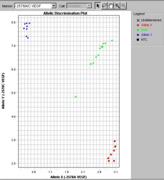 Figura 9. Plot di discriminazione allelica 