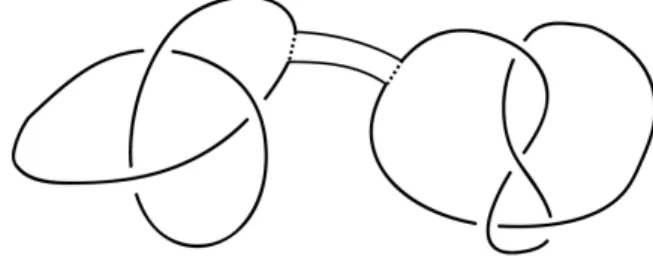 Figura 1.6: Somma connessa tra nodi trifoglio e figura otto
