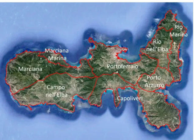 Figura 3.4. Isola d’Elba. Ripartizione dei consumi energetici lordi annuali 