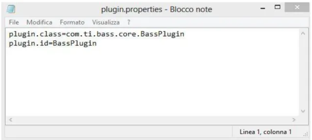 Figura B.6 : File Plugin.Properties con le proprietà principali del plugin. 