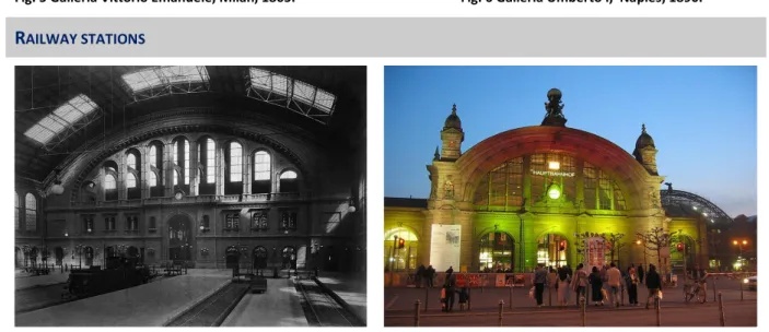 Fig. 7 Main railway station, Berlin, 1878. Fig. 8 Main railway station, Frankfurt, 1888.