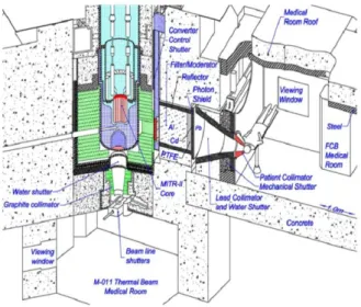 Figure 1.6: Diagram of the BNCT facility at the Massachusetts Institute of Technology  Reactor (MITR) in USA (Barth, 2012)