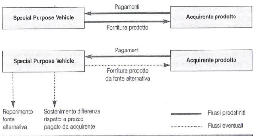 Fig. 3.3 Struttura dei contratti take or pay 