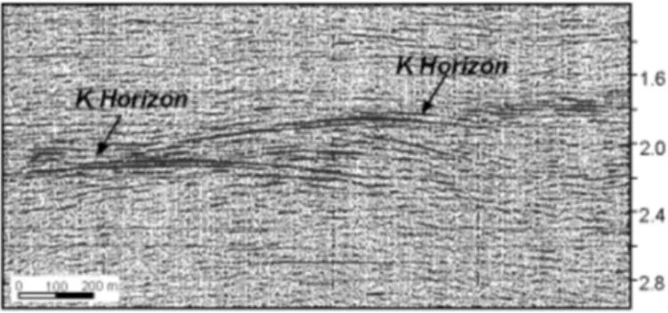 Figura 3.3: Esempio di riflettività dell’orizzonte K [Batini et al. 2003b].