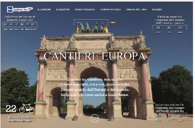 Fig. 9 – La home page di Cantiere Europa