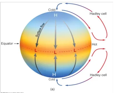 figura 2.1 La circolazione generale dell'atmosfera