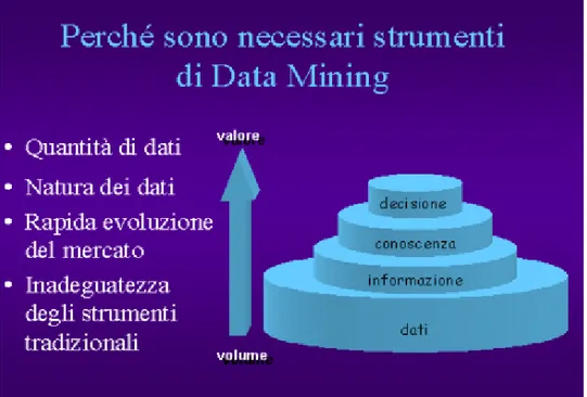 Figura 3.1: Importanza delle tecniche di Data Mining