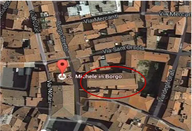 FIGURA 2: Googlemaps, chiesa di San Michele in Borgo 