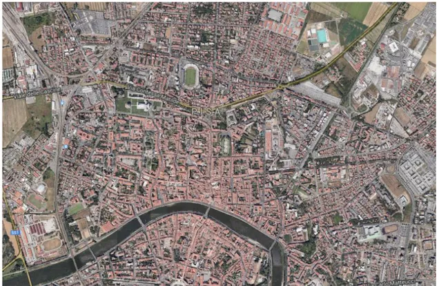 Figura 1.4-1- Pisa nord (Immagine google maps) 