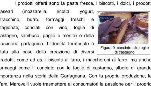 Figura 9: conciato alle foglie  di castagno 