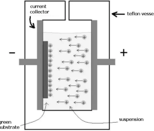 Figure 1. Setup of the EPD cell used. 