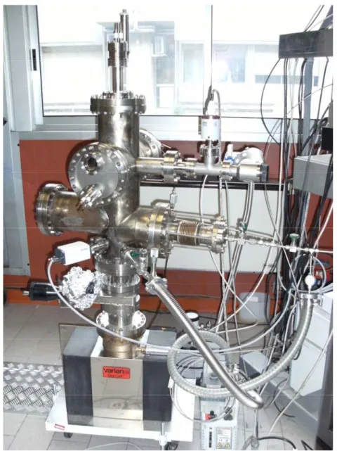 Fig. 9. Picture of the CVD chamber at the Dept. of Physics, University of Rome “Tor 