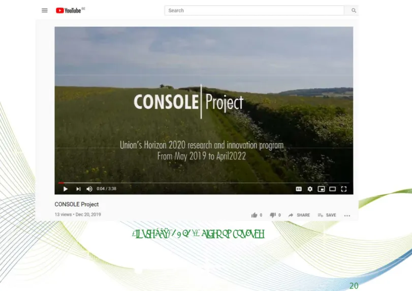 Figure 10. CONSOLE Video on YouTube 