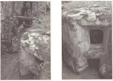 Fig. 17 Due immagini di una camera del vento, o bottino, oggi non più in uso, di una fucina a Lavenone (Marchesi), viene spontaneo  il riferimento alla arcam ferream seu cupream descritta da Piccolomini 