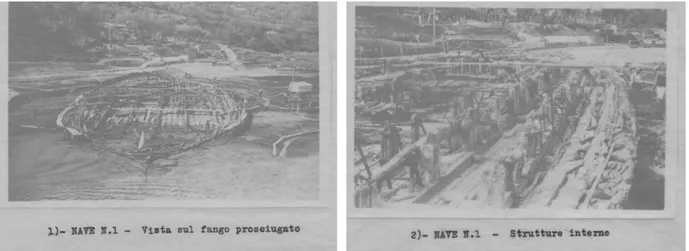 Fig. 6  La prima nave durante il recupero (RIV) 