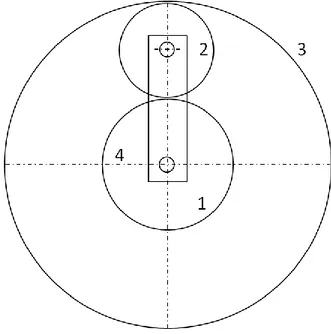Figura 5: Schema del rotismo epicicloidale. 