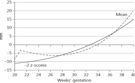 Figura 2. Confronto tra le curve della CA SIEOG e IG-21 (medie e -2 z- z-scores) 