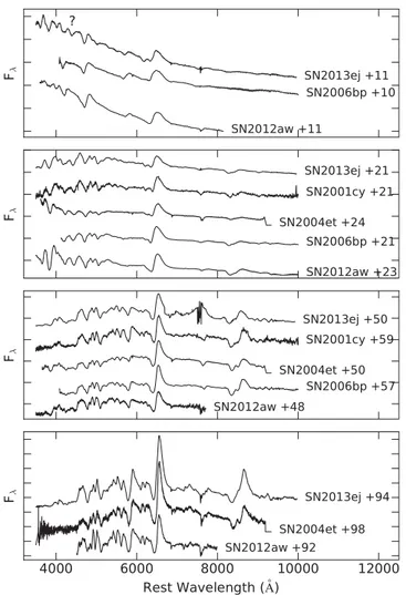 Figure 10. NIR spectral series of SN 2013ej during photospheric phase.