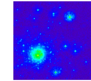 Fig. 1. Simulation of an observation of a star cluster through HST before COSTAR correction.