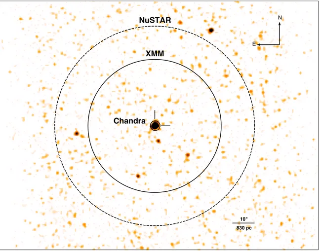 Fig. S1. Chandra image of the region around NGC 5907 ULX. Chandra ACIS-S 0.2–