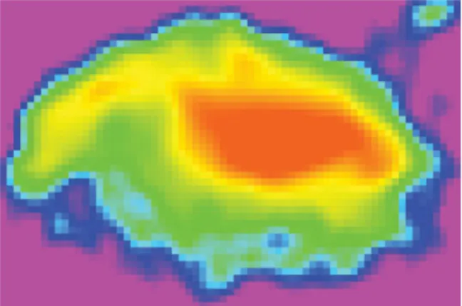 Figure 2. Spatial density map (arbitrary scale) of the stars resolved with ACS@HST in DDO 68.