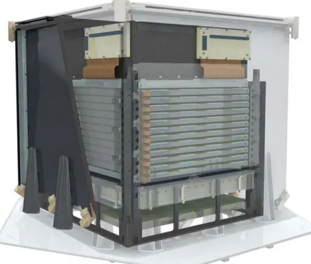 Figure 1. Schematic view of the AGILE instrument [from Tavani et al., 2009]. The core of the instrument is provided by the silicon tracker for gamma ray and particle detection in the 10 MeV–10 GeV energy range