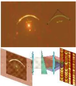 Fig. 12. Basic principle of curved slit spectroscopic observations with ARGOS plus LUCI