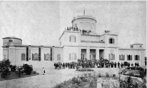 Fig. 7. L’inaugurazione dell’Osservatorio il 27 ottobre 1872. [Biblioteca Nacional do Brasil, Coleção Thereza Christina Maria]
