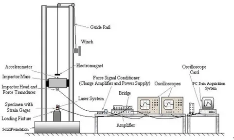 Figure 3.3: Drop Tower Impact test system