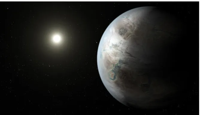 Figura 8 Kepler452B, il “pianeta gemello”. 
