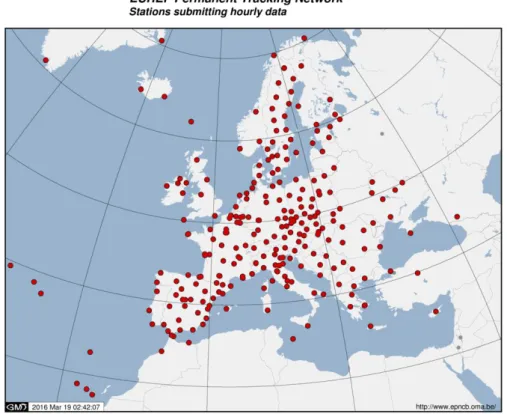 Figura 21 – La rete di stazioni permanenti GNSS europea EPN gestita dall’EUREF  