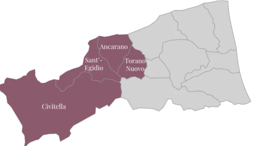 Fig 4.8 - Itinerario della Fortaleza Civitella Ancarano Torano NuovoSant’-Egidio