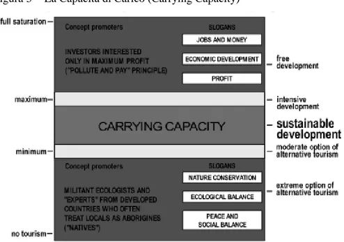 Figura 3 -  La Capacità di Carico (Carrying Capacity) 