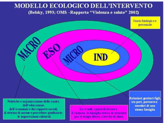 Fig. 2.2 Modello ecologico dell’intervento