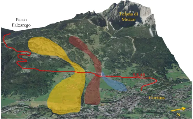 Fig. 24: view of the Mortisa landslide unit 