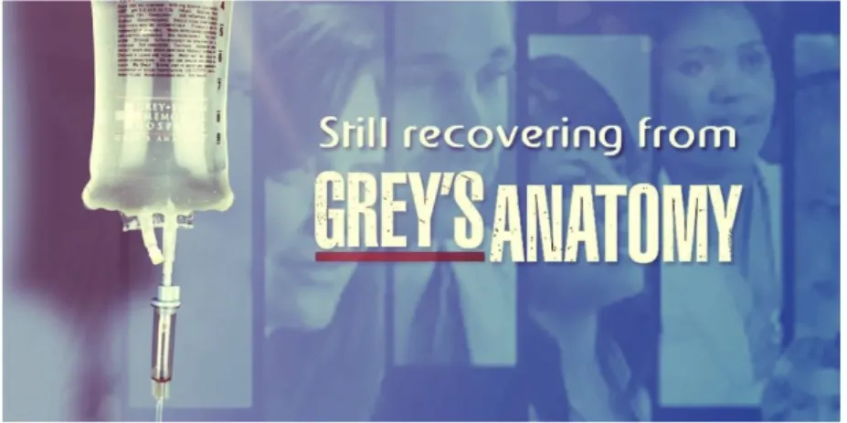 Fig. 1: Banner pubblicitario della serie Grey’s Anatomy. 
