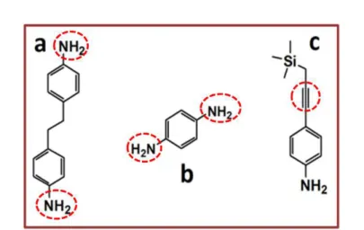 Fig.  15:  Precursors  selected  for  the  electrochemical  surface  modification  of  SWCNT  and  graphene-based  electrodes