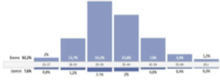 Figura 6.1.8 – Dati demografici dei fan della pagina Activia nel mese di settembre 2012 