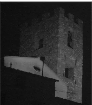 Figura 23 - Bacchereto: torre campanaria della pieve di S. Maria Assunta, in origine parte  delle fortificazioni del castello 