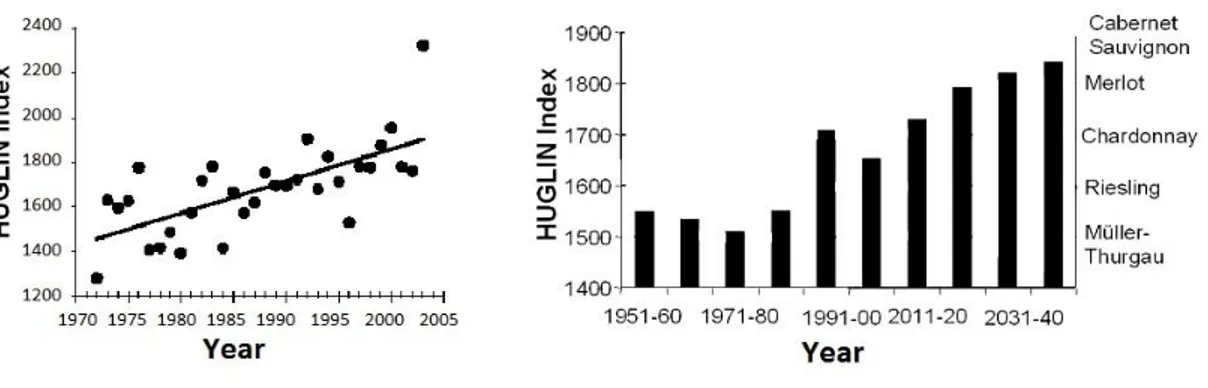 Fig.  8.  Huglin  index  from  1972  to  2005  (Shultz,  2000). 
