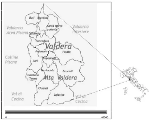 Figure 1: Valdera, the case study area 