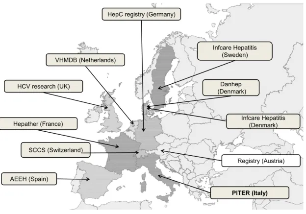 Figure 8. Overwiev of HCV registry engagements in EU 