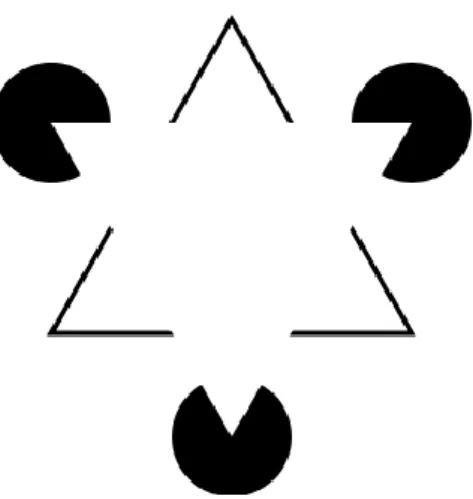 Figura 2: Il triangolo di Kanizsa (da http://www.wikipedia.org) 