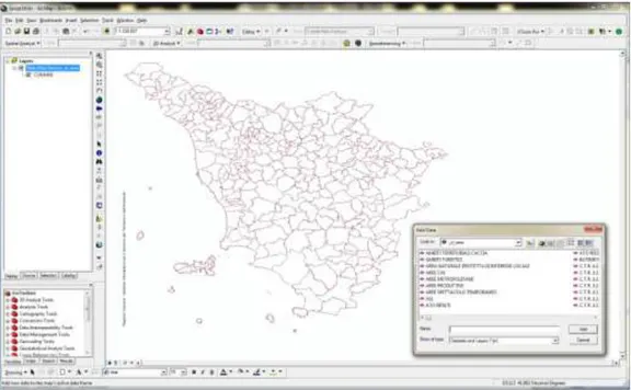 Figura 3 – GeoScopio_WMS è invece servizio di consultazione tramite client-GIS di livelli  tematici prodotti dalla Regione Toscana (fonte immagine: 